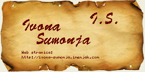 Ivona Šumonja vizit kartica
